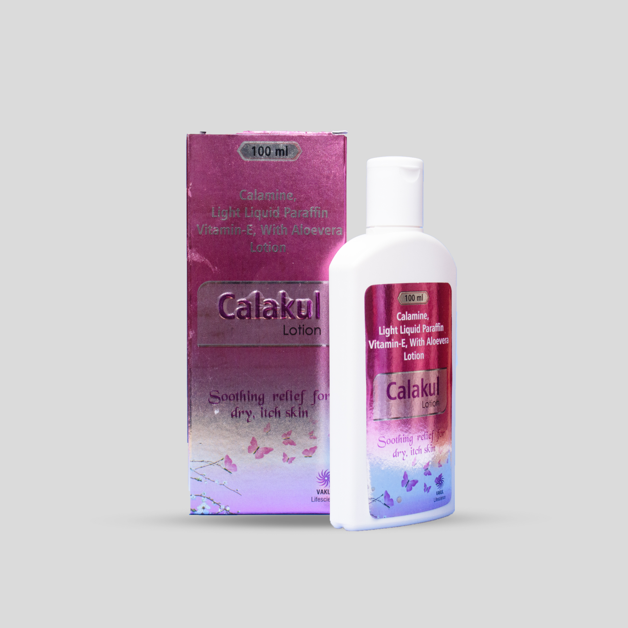 Calakul Lotion – Calamine, Light Liquid Paraffin, Vitamin E & Aloe Vera Lotion