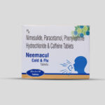 Neemakul Cold & Flu Tablet – Nimesulide, Paracetamol, Phenylephrine HCl & Caffeine Tablets