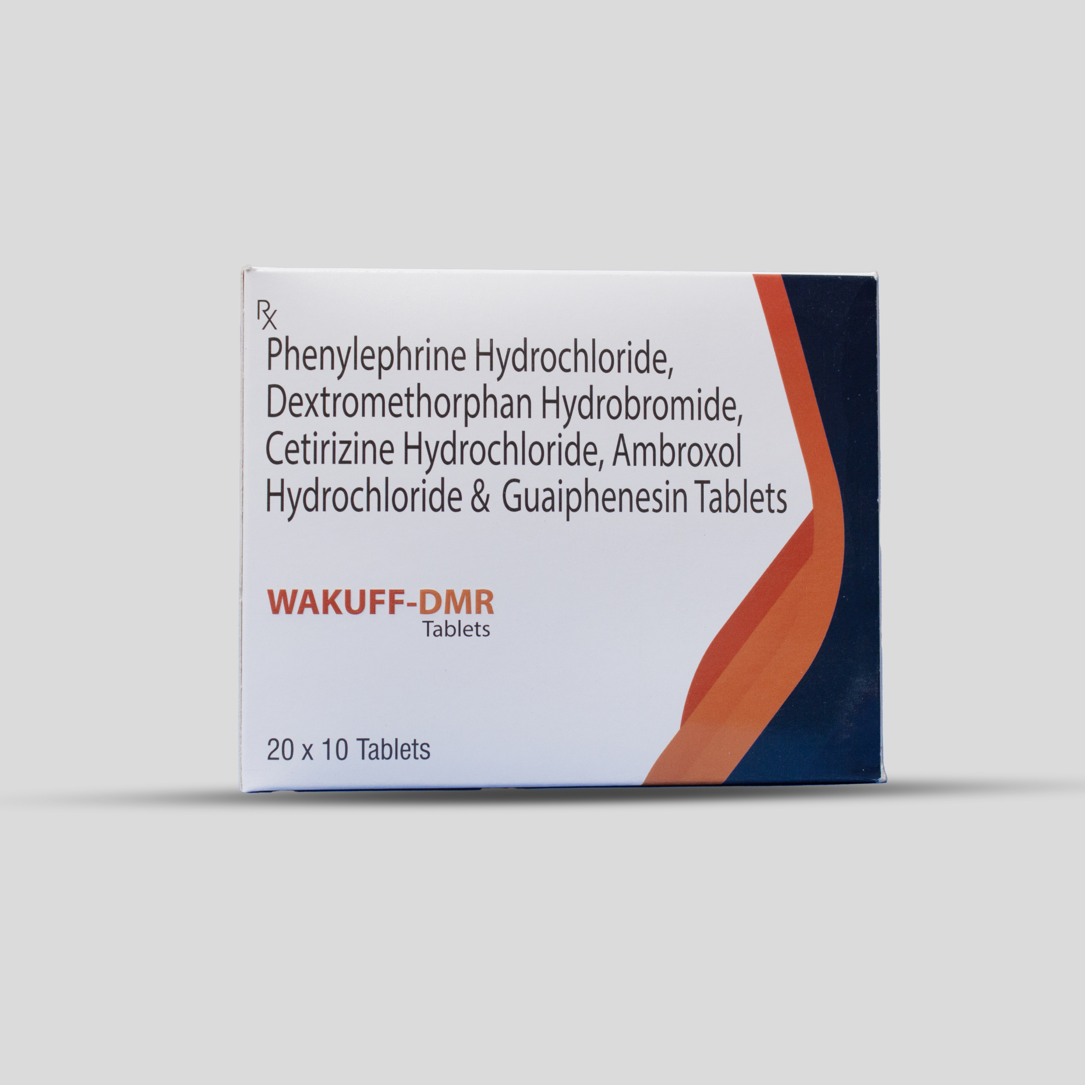Wakkuf-DMR Tablet – Phenylephrine, Dextromethorphan, Cetirizine, Ambroxol & Guaiphenesin Tablets