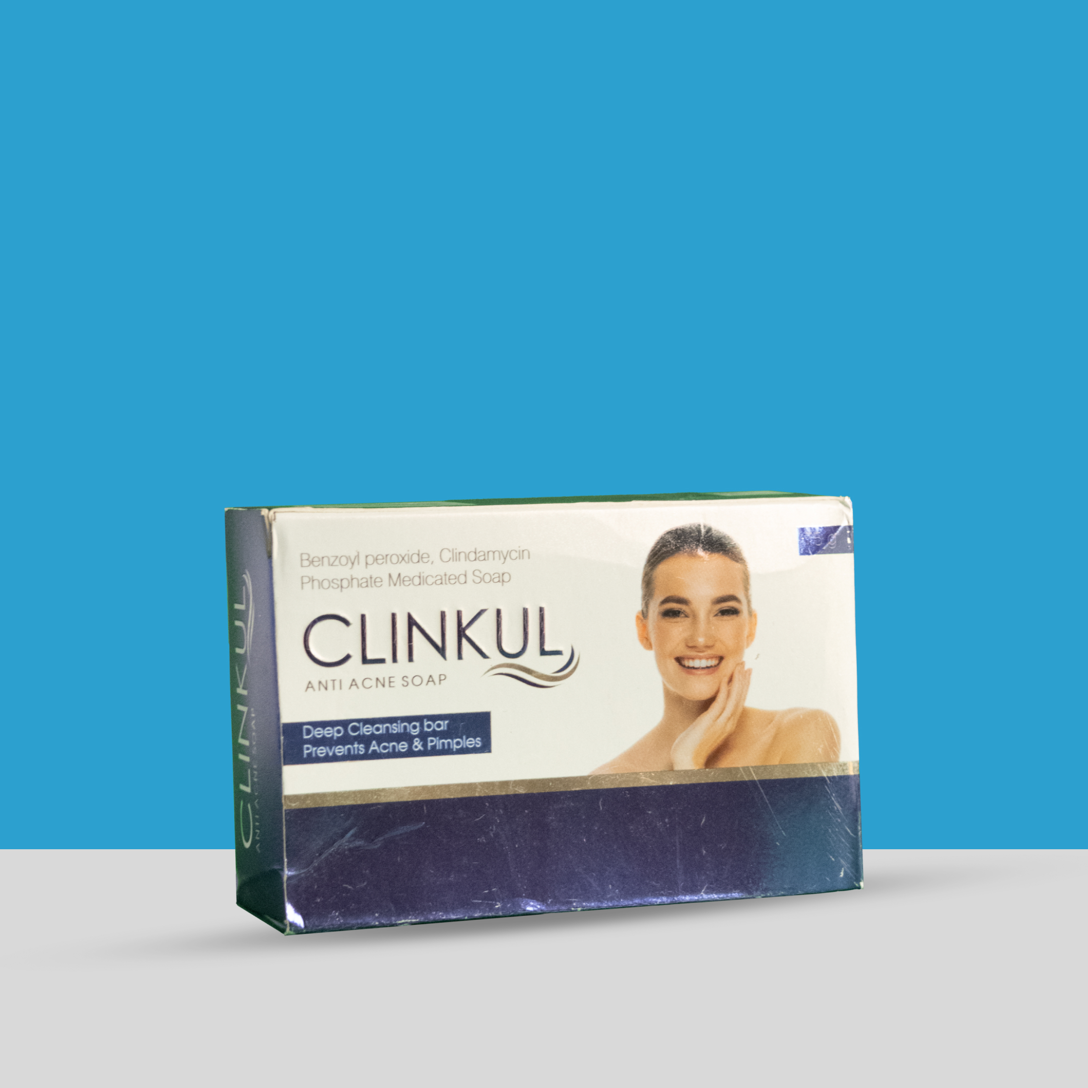 CLINKUL Anti Acne Soap – Benzoyl Peroxide & Clindamycin Phosphate Medicated Soap