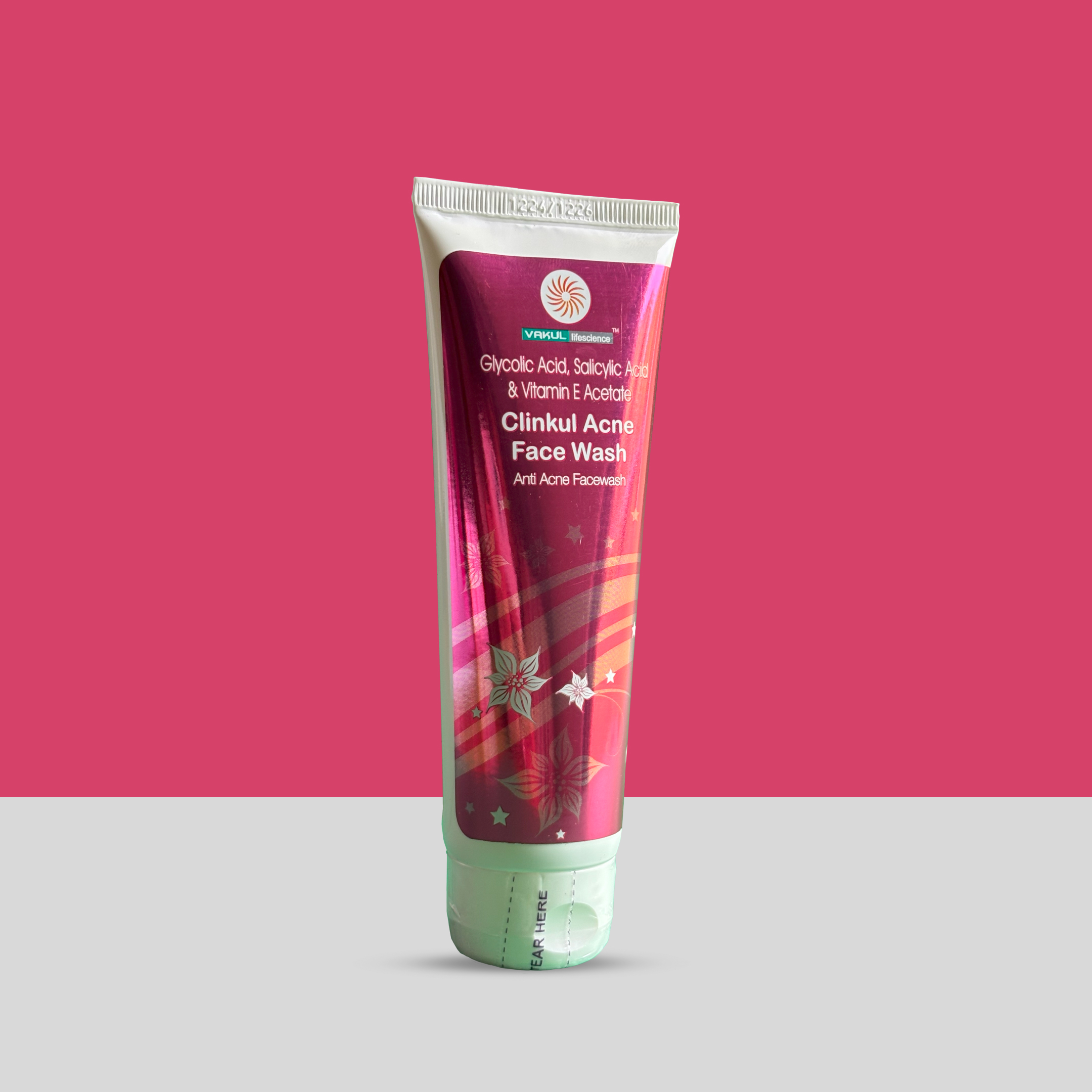 CLINKUL Acne Face Wash – Glycolic Acid, Salicylic Acid & Vitamin E Acetate